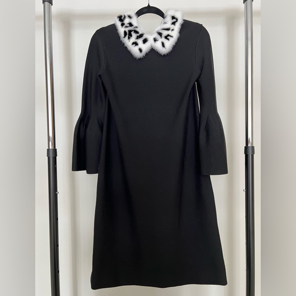 Carolina Herrera FW18 Mink Dress - Picture 1 of 12